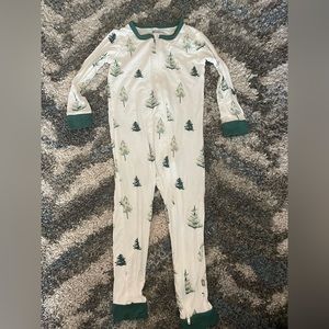 Kyte Long Sleeve Romper: Trees